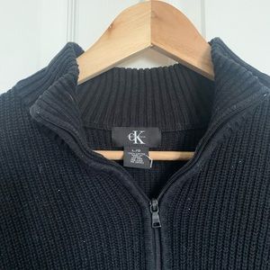 Black Calvin Klein sweater quarter zip